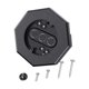 thumbnail image 3 of Bloques de montaje de revestimiento de vinilo Kit de montaje de iluminación, con caja eléctrica incorporada, placa de montaje de revestimiento de Negro, 3 of 8