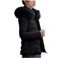 thumbnail image 6 of Ruimatai Women's Casual Long Sleeve Hooded Jacket Polyester Solid Color Coat with Pockets, 6 of 9