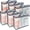 Blue, variant on 6 Packs Clear Zippered Storage Bags, Waterproof Dustproof Organizer for Bedding, Quilts, Blankets, Bed Sheets, Pillows, Clothes, Household Closet Packing Container
