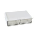 thumbnail image 2 of XUNRYAN Stackable Drawers Storage Organizer,11.8*7.8*3.3in Hair Decors Jewelry Containers,Dorm Desk Drawer Holder,Multifunctional Office Storage Rack with 2 Grids Storage Box Clearance, 2 of 6