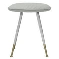thumbnail image 7 of SAFAVIEH Brinley 30"H Mid Century Modern Stool, Light Grey/Silver, 7 of 7