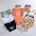 thumbnail image 2 of Vedolay Short Sets For Girl 2 Piece Girls 2 Piece Outfits Shirt Shorts Set Short Sleeve Summer Clothes with Pockets,Black 0-3 Months, 2 of 5