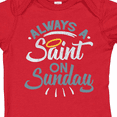 thumbnail image 4 of Inktastic Saint on Sunday Boys or Girls Baby Bodysuit, 4 of 5