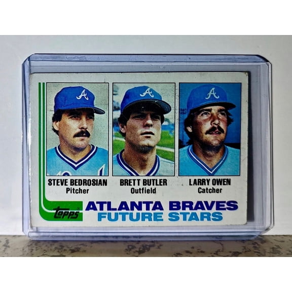 Bedrosian / Butler / Owen 1982 Topps Future Stars MLB #502 Card Atlanta Braves