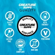 CREATURE® Creatine Complex-Builds Muscle, Strength, Stamina, Unflavored, 60 Servings