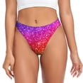 thumbnail image 1 of Balery Colorful Glitter Tangas de Algodón para Mujer con Estampado – Ropa Interior Sexy, Transpirable, G-string-Medium, 1 of 6