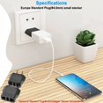 thumbnail image 3 of 【3pcs】 Travel Adapter, France to USA Plug Adapter, USA Plug Adapter, USA Adapter, Canada Plug Adapter, Universal American/China/Japan/Canada/Mexico Plug Adapter, 3 of 5