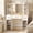 White, variant on Amlancher Makeup Vanity Desk with Lighted Mirror and Rotating Jewelry Organizer, Bedroom Dressing Table with Charging Station, White