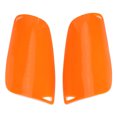thumbnail image 3 of 1 par de espinilleras deportivas de fútbol para adultos y niños, protector de piernas, color naranja, talla S, 3 of 11