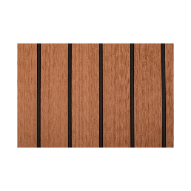Kenally Pad Deck Teak Black Vertical Bar Sheet Soft Pads Nordic Simple Moda Personalidad para piso Habitación Baño Yacht Marine Bombillas para automóviles Marrón
