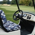 thumbnail image 6 of Pzuqiu Blue Floral 2-Piece Golf Cart Seat Covers Set - Breathable Washable Protective Cover for Most 2-Seater Golf Carts, 6 of 10