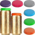 thumbnail image 1 of Soda Can Lids, 6-pack Reusable Silicone Can Covers For Soda/beverage/beer, Fits Standard Soda Cans (multicolored), 1 of 4