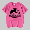 thumbnail image 2 of Gubotare T Shirt for Girls Girls Short Sleeve Shirts Soft Crewneck Girls Basic Short Sleeve T-Shirts Toddlers Tees 5T 6T (Light Pink,5-6 Years), 2 of 3