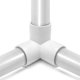 thumbnail image 4 of Empalme de PVC, 3 vías, 1 1/4, codo en T, QWORK, paquete de 8, color blanco, 4 of 6