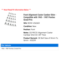 thumbnail image 2 of Front Alignment Caster Camber Shim - Compatible with 1965 - 1987 Pontiac Grand Prix 1966 1967 1968 1969 1970 1971 1972 1973 1974 1975 1976 1977 1978 1979 1980 1981 1982 1983 1984 1985 1986, 2 of 2