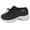 Black, variant on Women's Glitter Rhinestones Chunky Heels Walking Shoes Comfortable Knit Height Increasing Platform Wedge Slip on Fashion Sneakers for Nursing Non Slip Work Fall Casual Black Size 6