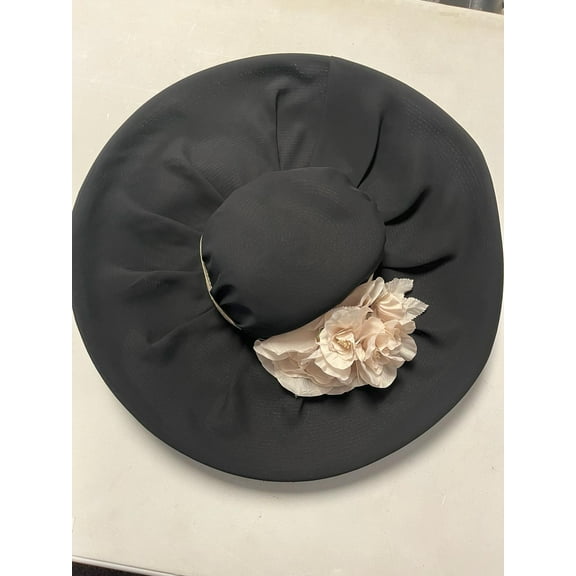 August Hat Company Amber Extra Wide Brim Black One Size