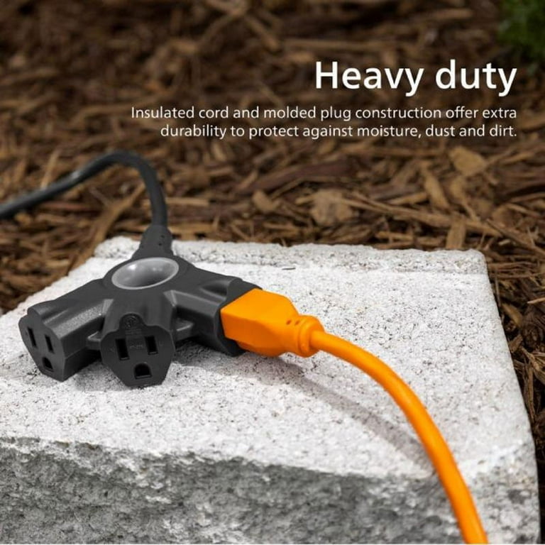 Free Shipping! Philips Outdoor Extension Cord 3-Outlets 16 Gauge