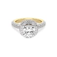 thumbnail image 3 of IGI Certified 1 Carat Cushion Shape Lab Grown Diamond Engagement Ring | 14K Yellow Gold | Luxoré Vintage Allure Diamond Ring | FG-VS1-VS2 Quality Friendly Diamonds, 3 of 6