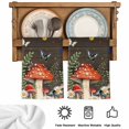 thumbnail image 5 of Spring Mushrooms Kitchen Towels Set of 2, Farmhouse Pastoral Botanical Brown Wood Absorbent Dish Towels for Kitchen, Microfiber Hand Towel, Quick Drying Tea Towel for Cleaning Decorative Dishcloths, 5 of 7