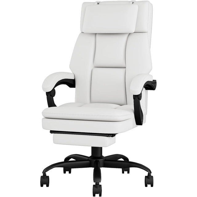 Office Chair Big and Tall Office Chair with Footrest Ergonomic Office Chair Computer Chair with Headrest Back Desk Chair Executive Reclining Chair for Adults Home