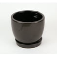 thumbnail image 3 of Brown Ceramic Face Planter Decorative Flower Pot Hand Painted Plant Holder Decor, 3 of 3