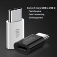 thumbnail image 4 of Adaptador micro USB a USB C (paquete de 4), conector de carga rápida USB C compatible con iPhone 15 Pro Plus., 4 of 4