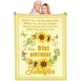 thumbnail image 4 of 50Th Birthday Gift, Birthday Blanket, 50Th Friendship Throws Blanket Gifts Birthday, Birthday Blanket for Women Daughter Grandma, Ladies Gifts for Birthday, Happy Birthday Friend Gift A1, 4 of 5