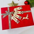 thumbnail image 2 of Etiqueta de regalo de Navidad personalizada, etiquetas de almacenamiento, etiqueta de nombre grabada con láser de madera para regalos de Navidad, adorno de copo de nieve, etiqueta de nombre de lugar, 2 of 4