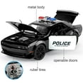 thumbnail image 2 of Police Car Toys for Boys Age 3-12 1:22 Hellcat Toy Cars Diecast Metal Car Model with Light, 2 of 7