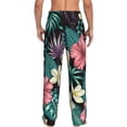thumbnail image 3 of Haiem Green Tropical Leaves Men's Pajama Pants Ultra Lightweight Pjs Bottoms Sleepwear Bottom Pants with Pocket Drawstring-XX-Large, 3 of 9