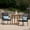 Multi-Color, variant on Noble House Camden 3 Piece Wood Top Patio Bistro Set in Teak