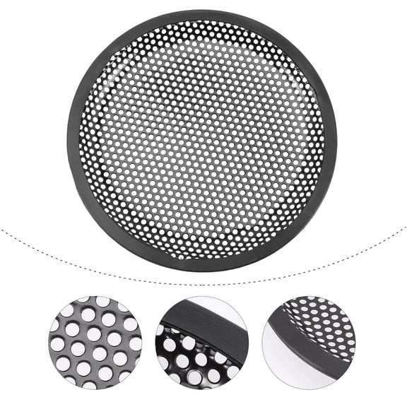 UPKOCH 2Pcs Outdoor Speaker Covers 8 Inch Subwoofer Speaker Protector Black