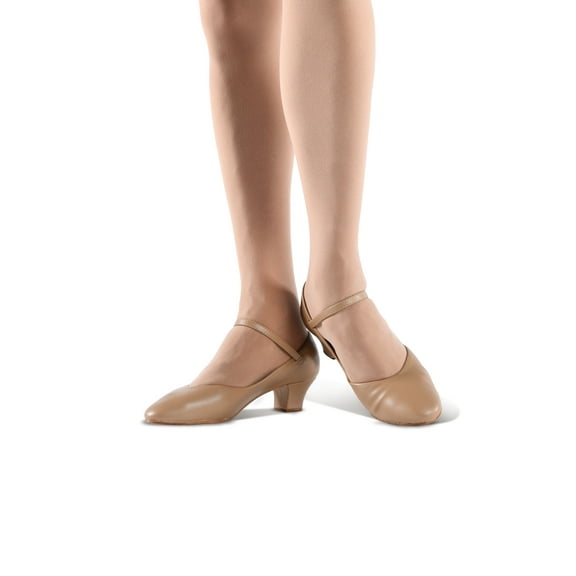 Dance Shoes Danz N Motion Jazz 11.5 1.5" Heel Ballroom Leather Single Strap Mus