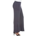 thumbnail image 3 of 24seven Comfort Apparel Plus Size Plus Wide-leg Palazzo Pants, 3 of 4