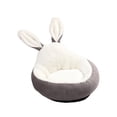thumbnail image 2 of Dog Bed Pet Bed Cat Sleeping Pad Mattress Comfortable Cushion Cat Beds Bunny Ears Decor Nonslip Bottom Soft Plush Kennel for Cats Dogs Gray, 2 of 8