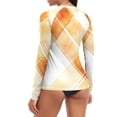 thumbnail image 5 of joogoo Womens UPF 50+ Sun Shirts Retro Checkered Grid-c1 Long Sleeve UV Protection Rash Guard Tops XS, 5 of 7