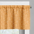 thumbnail image 3 of Ambesonne Harvest Window Valance, Pumpkin Leaves Swirls, 54" X 12", Orange White, 3 of 5