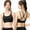 Black, variant on Women's Nylon,Spandex Black nylon bra Women's Summer New Comfortable Sexy Comfortable B/C Cup Smooth Face No Steel Ring Gathering Bra