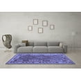 thumbnail image 3 of Ahgly Company Machine Washable Indoor Rectangle Oriental Blue Traditional Area Rugs, 4' x 6', 3 of 4