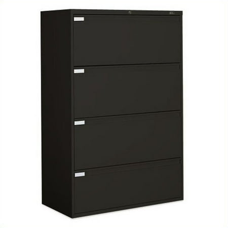 Global Office 9300P 4 Drawer Lateral Metal File Storage Cabinet-Desert Putty