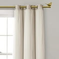 thumbnail image 4 of MERIVILLE 3/4" Diameter Farmhouse Single Window Treatment Curtain Rod, Bird Finials 48"-84", Gold, 4 of 5