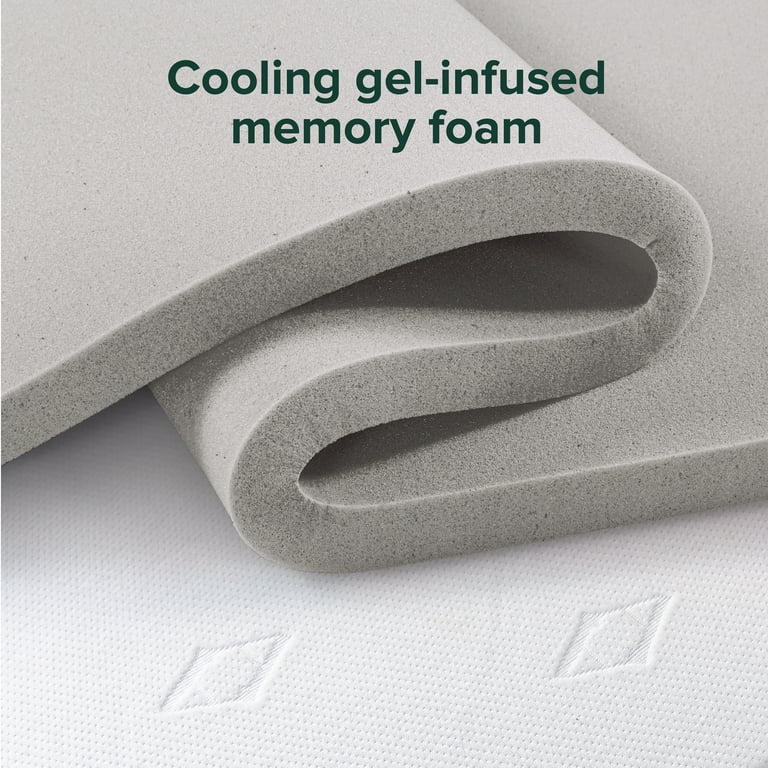Allswell 3" Covered Memory Foam Mattress Topper, Queen