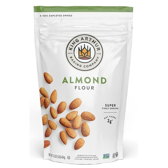 King Arthur, Almond Flour, Certified Gluten-Free, Non-GMO Project Verified, Certified Kosher, Finely Ground, 16 Ounces