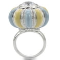 thumbnail image 4 of Rhodium Brass Ring with AAA Grade CZ in Clear for Women Clear Stone Color Style 0W308 Size 10, 4 of 5