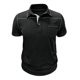 thumbnail image 2 of Blusa y camisa de manga corta con cuello vuelto para hombre, blusa de manga corta de color liso con botones y bolsillo y cuello vuelto, blusa de poliéster para hombre, 2 of 6