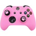 thumbnail image 1 of CHAO Funda de silicona antideslizante para mando, funda protectora, juego de accesorios, adecuada para Microsoft Xbox 1, mando inalámbrico con cable, joystick, color rosa, 1 of 4