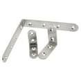 thumbnail image 3 of tooloflife 90° Flat Corner Brackets Corner Brace Tools Metal Angle Support Brackets 5 Size Choice Silver, 3 of 6