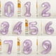 thumbnail image 2 of Globo de cristal morado con números del 0 al 9 de 32 pulgadas, suministros para fiestas de aniversario de bodas para adultos, fiesta de cumpleaños para niños, decoración para baby shower, 2 of 5