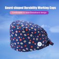 thumbnail image 2 of Paquete De 4 Gorros De Trabajo Para Enfermera, Servicio Prolongado, Color Puro, Botón Pulido Opaco, Gorros De Trabajo Multifuncionales Unisex, Uniformes De Trabajo Eigraketly AP008643-12, 2 of 5